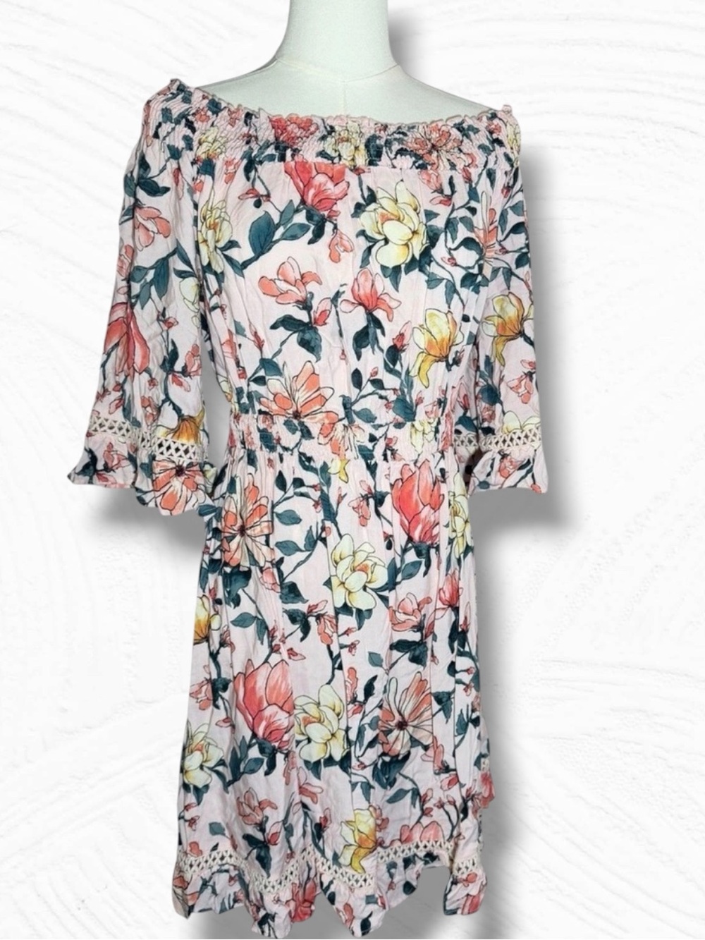 Lulu's Hello Darling Blush Pink Floral Dress Size M